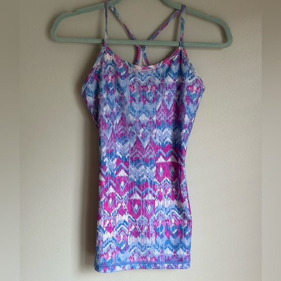 IVIVVA By Lululemon Tank Top Bundle Girls Size 14 Sleeveless Racerback Pink Blue - Picture 6 of 13